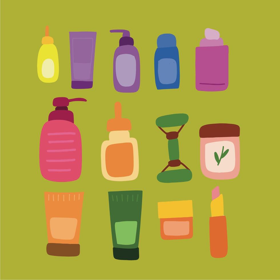 skincare that beautifies the face vector
