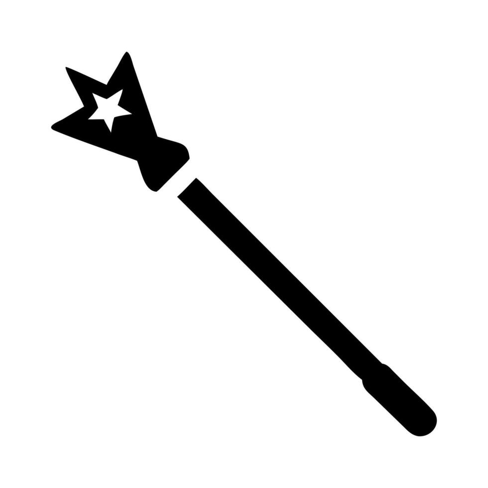 Magician stick icon vector