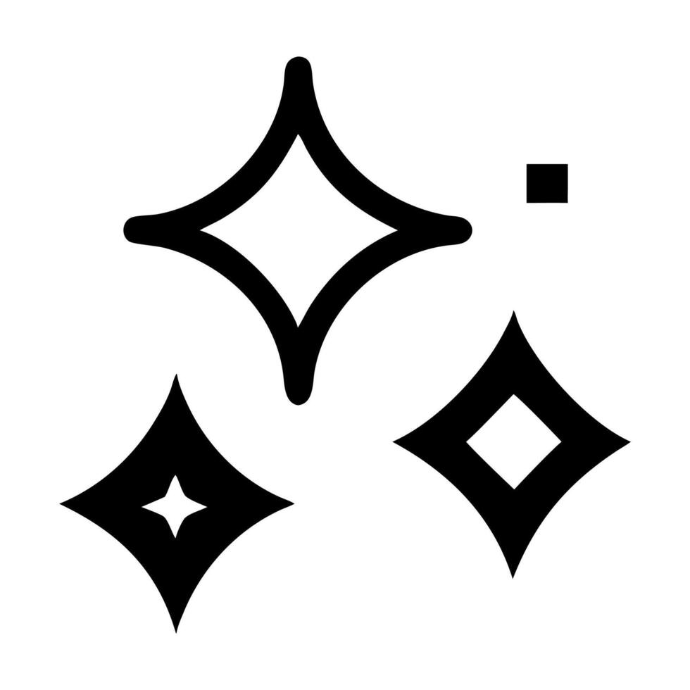 Stars sparkles icon vector
