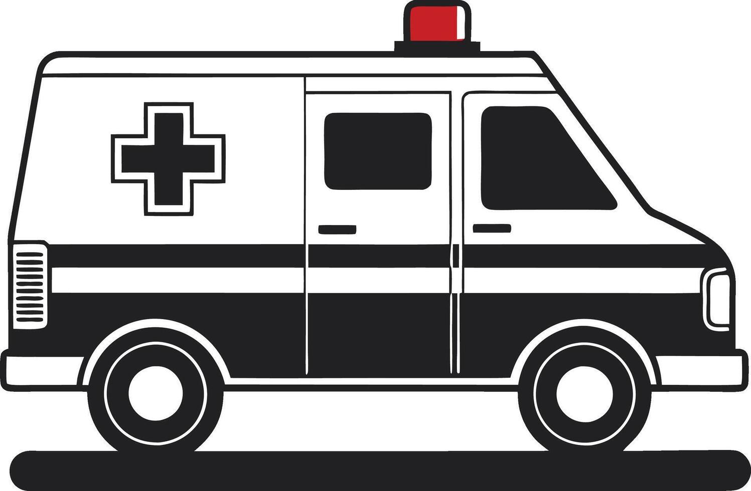 Ambulance Symbol for Emergency Services vector