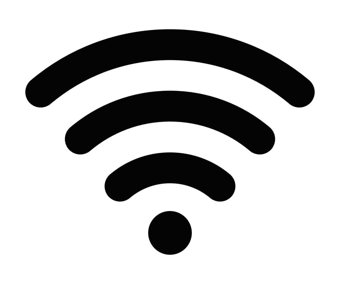 A wifi symbol on a white background vector