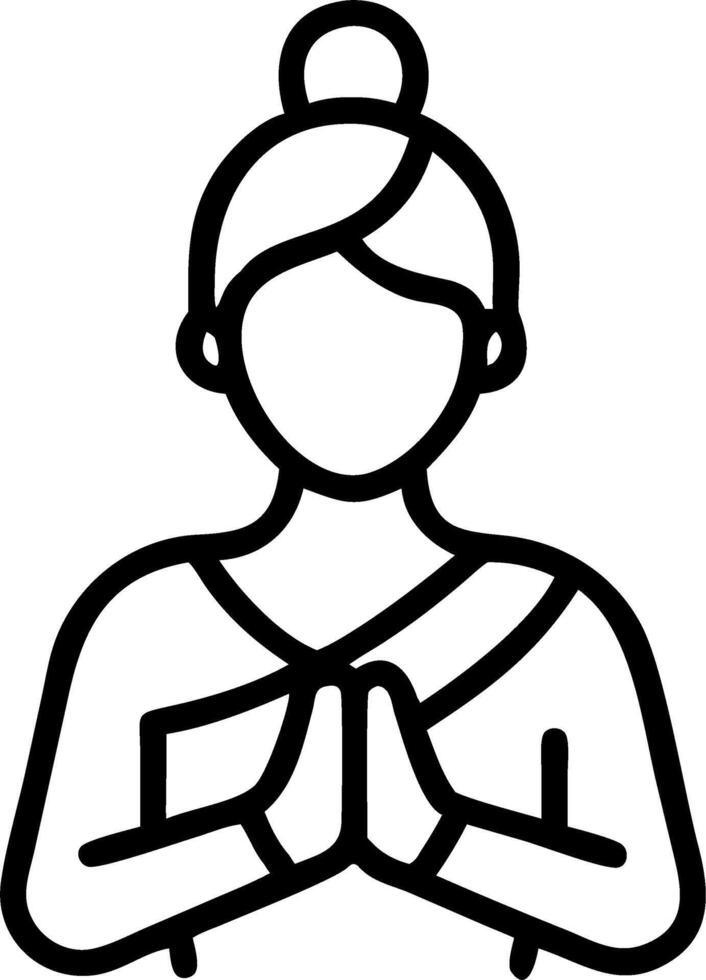 Bokeh digital art of women in traditional attire performing rituals with copy space on the right. vector