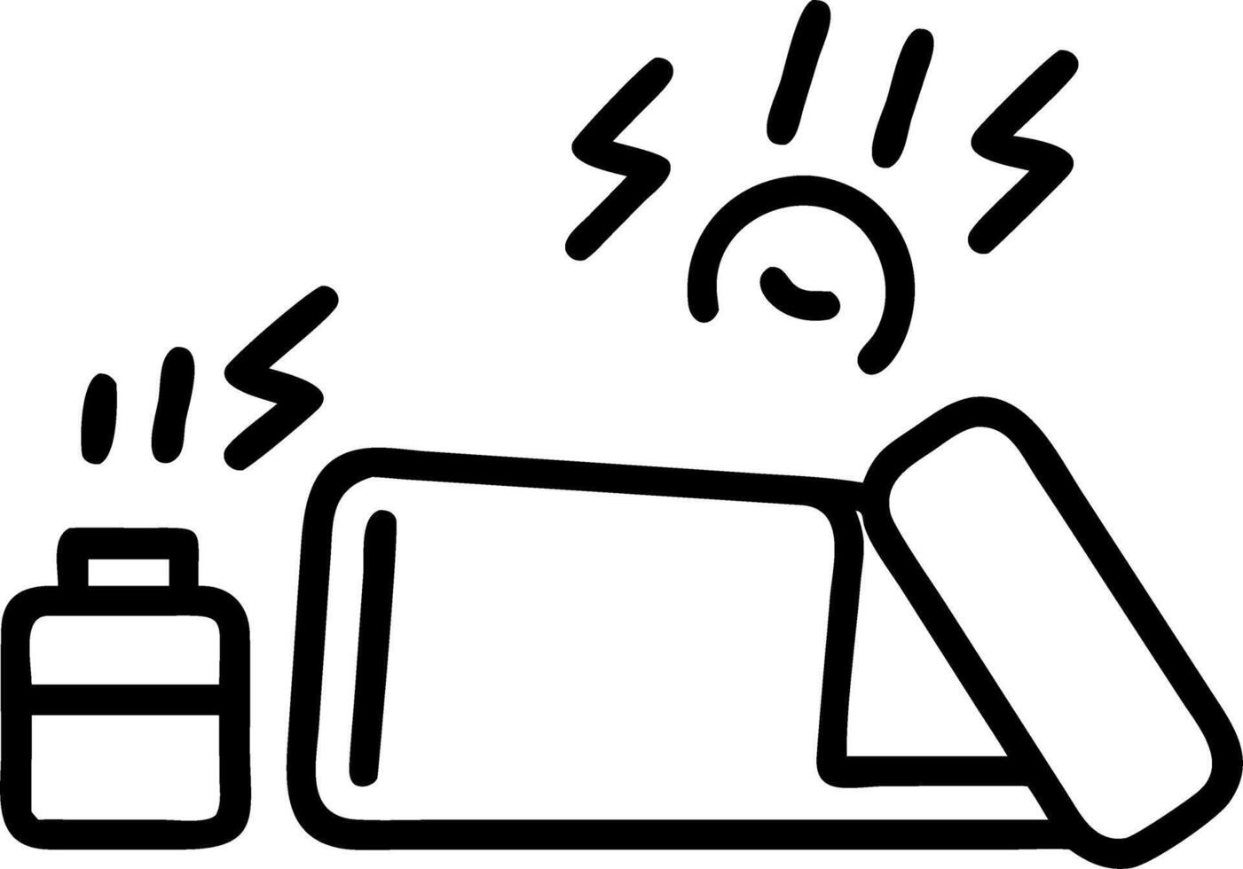 Blue Monday Tired Workspace vector