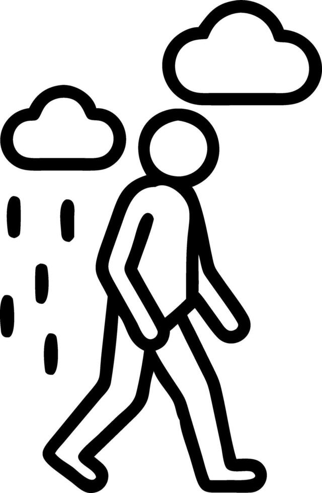 Blue Monday Walk vector