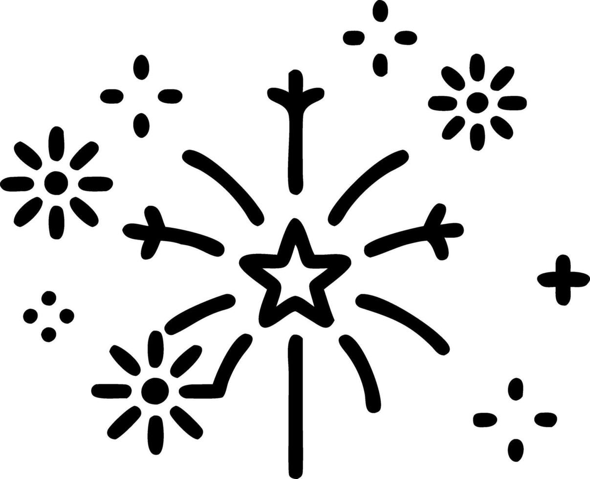 Bokeh Australia Day Fireworks Background vector