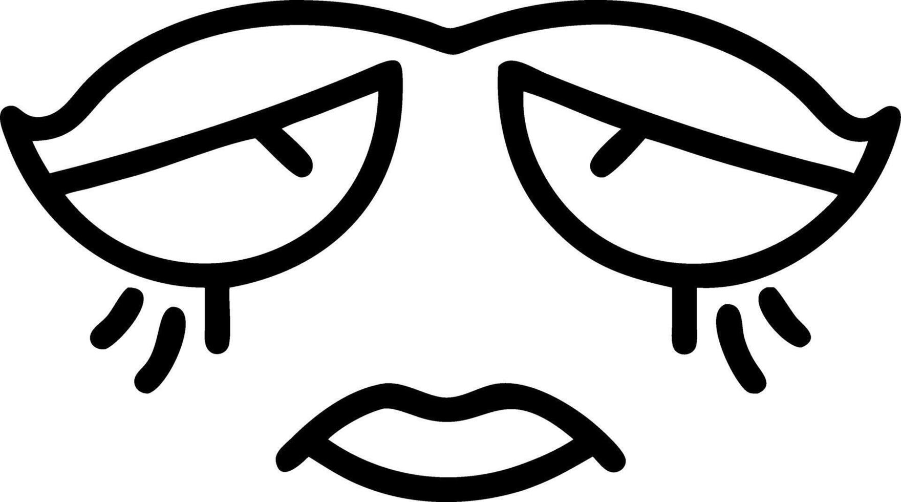 Blue Monday Macro Sad Eyes vector