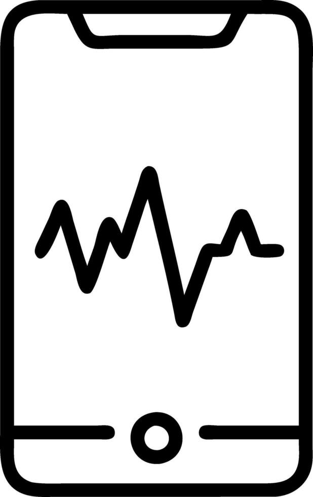 Bokeh digital art of heartbeat monitor merging with smartphone and copy space vector