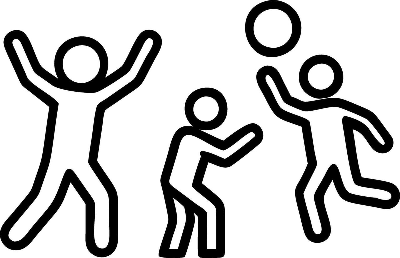 Bokeh Digital Art of Family Playing Beach Volleyball vector