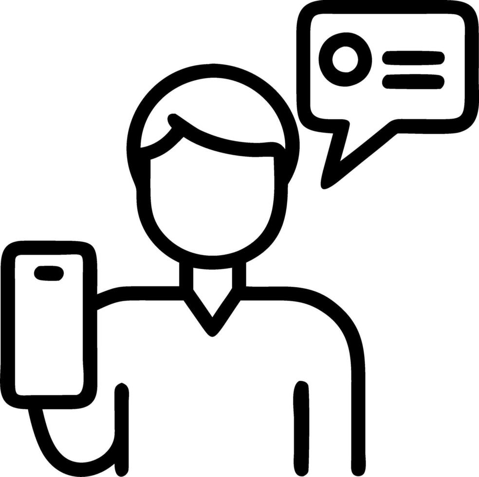Bokeh digital art of CEO using smart device for digital transformation with copy space vector