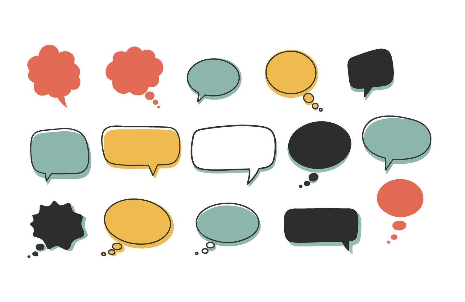 Dialogue Balloons for Creativity vector