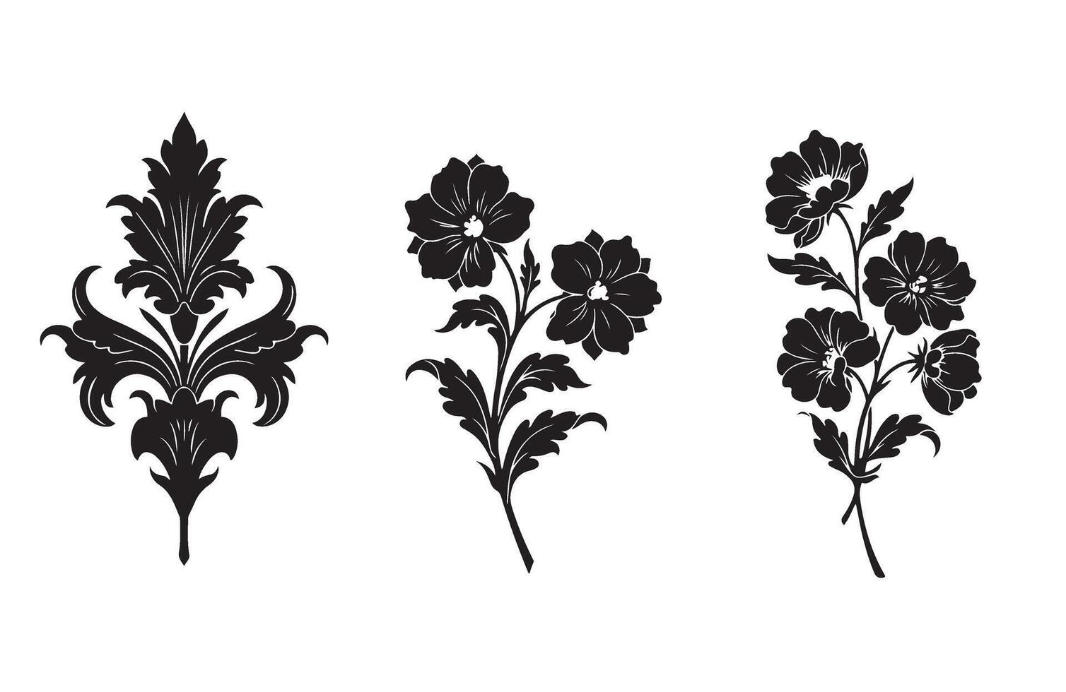 Unique Elegant Floral Ornament Pattern Art Design vector