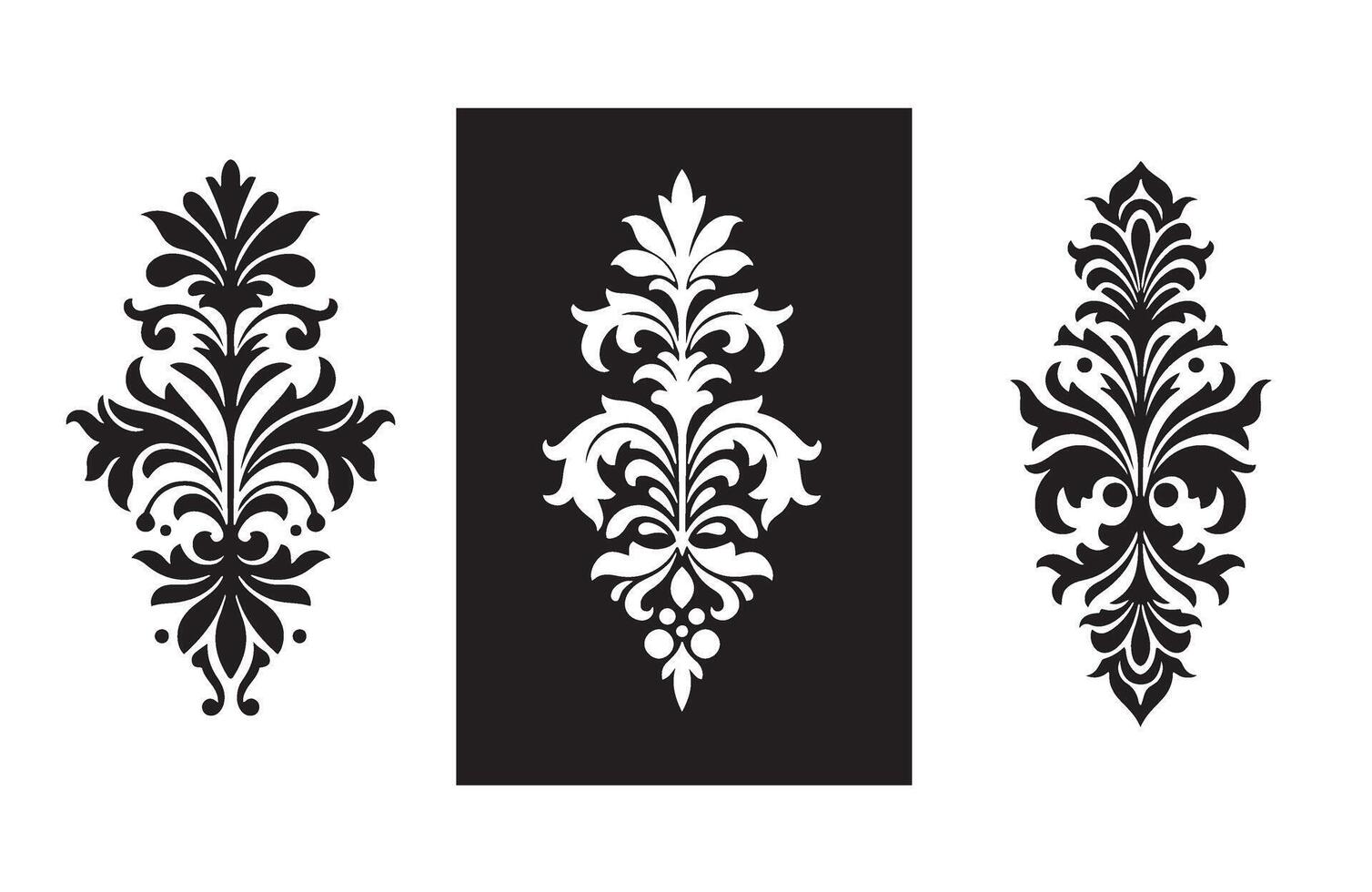 Decorative Elegant Floral Ornament Pattern Art Illustration vector