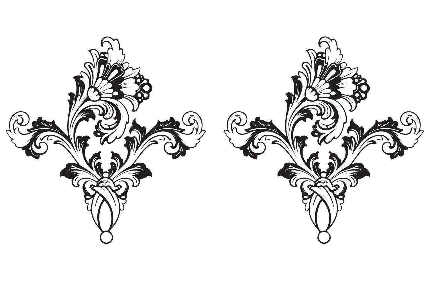 Elegant Floral Ornament Pattern Art for Branding vector