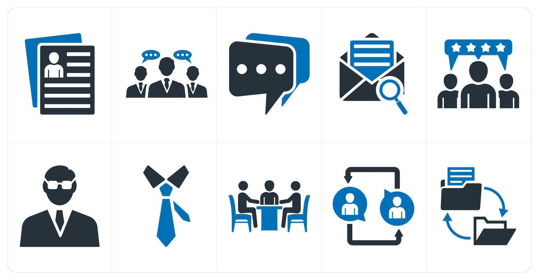 A set of 10 mix icons as user details, business conversation, message vector