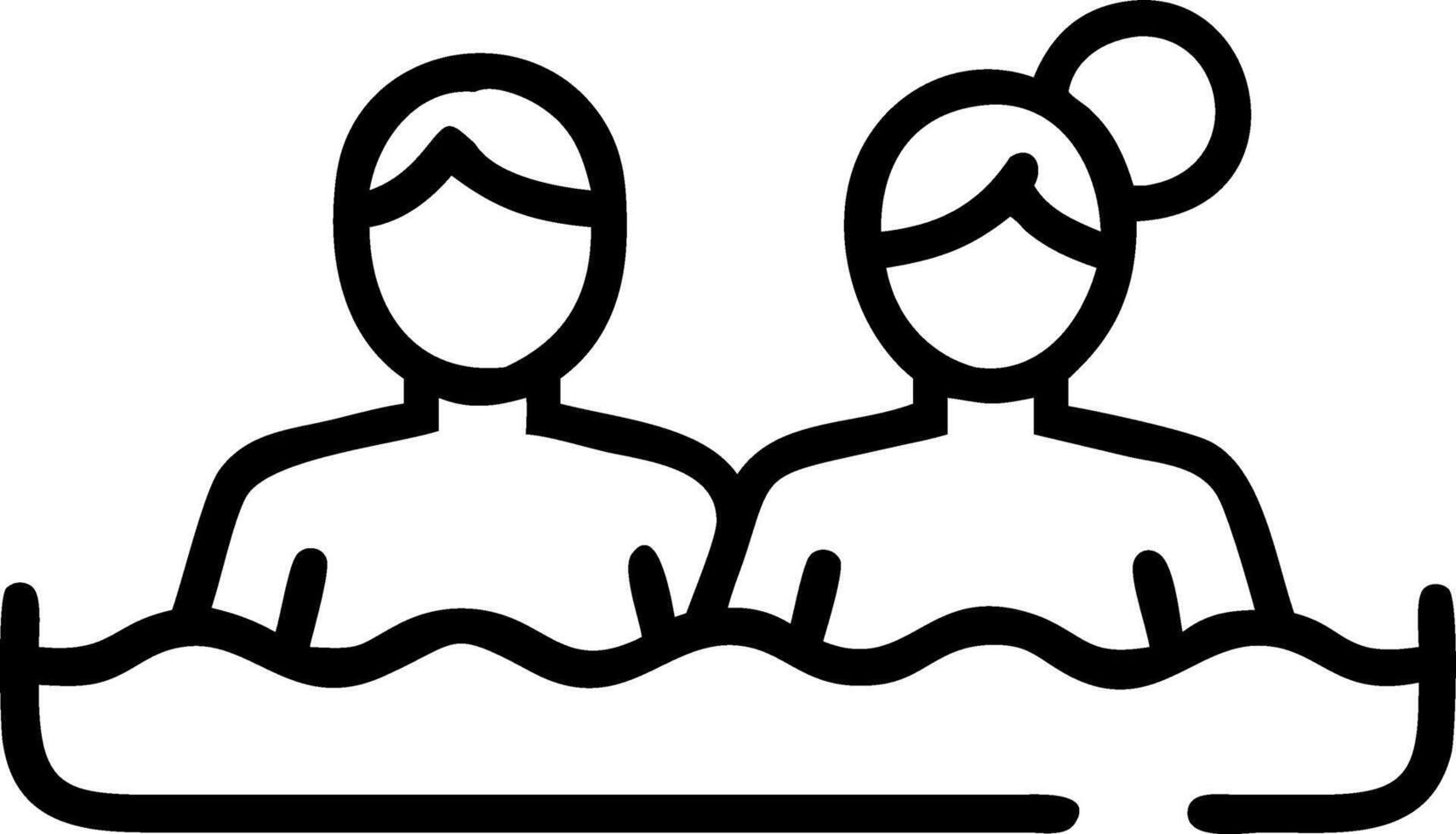 Candid shot of friends enjoying a hydrotherapy pool copy space below. vector