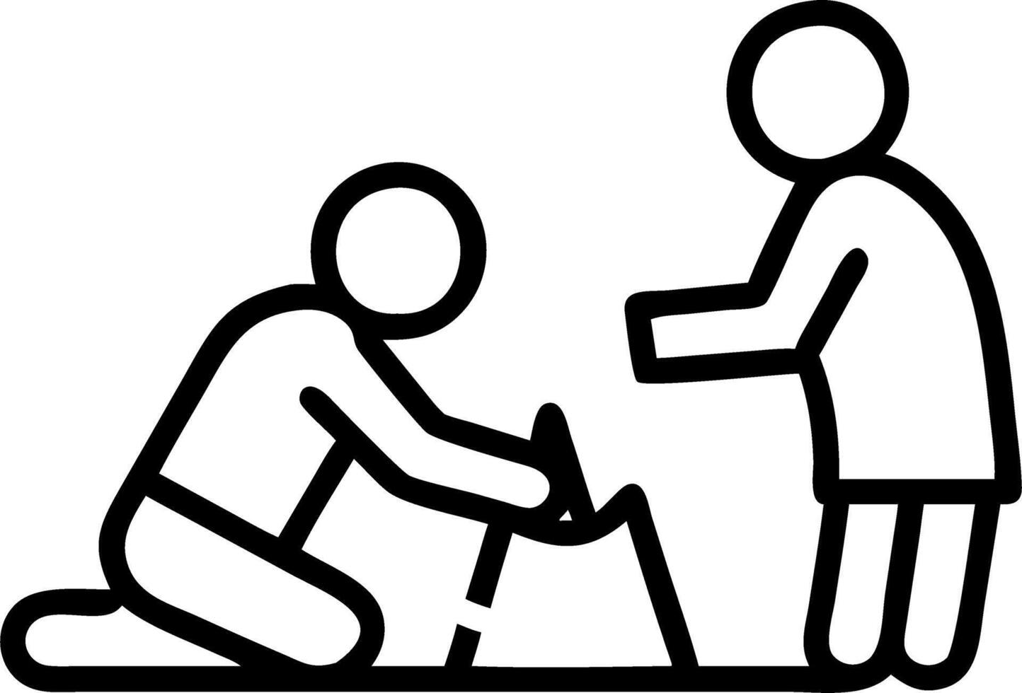 Candid shot of a family building a sandcastle together at the beach copy space on the side. vector