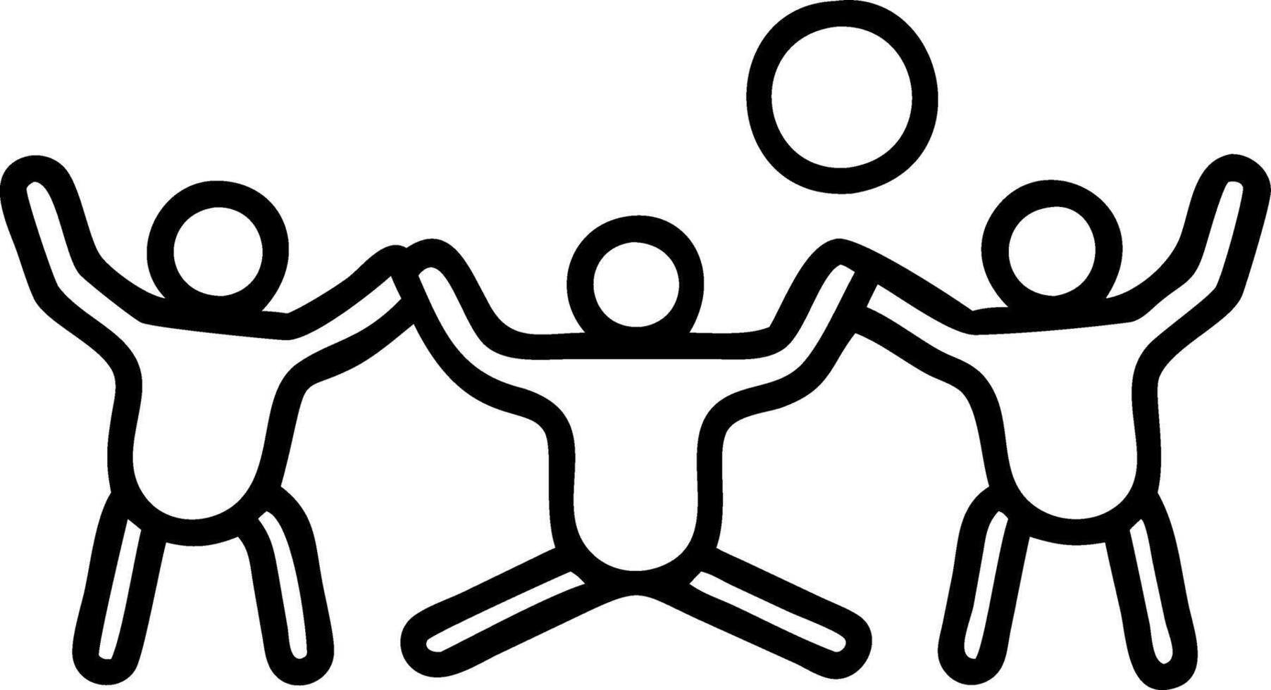 Candid photo of people participating in a community service project with copy space to the side. vector