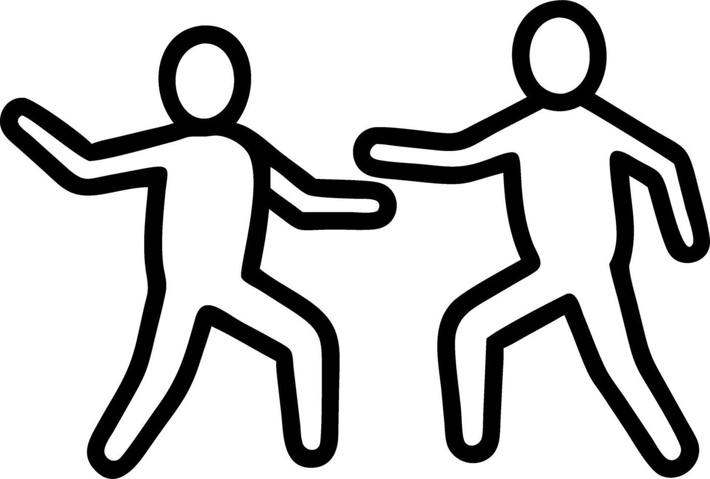 Candid photo of friends doing tai chi in park copy space above. Set 2 vector
