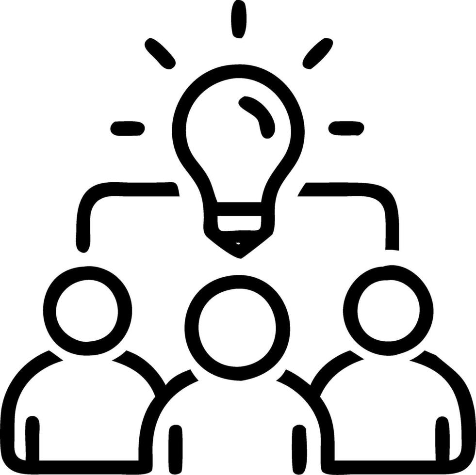 Candid photo of diverse team collaborating on innovative project with copy space vector