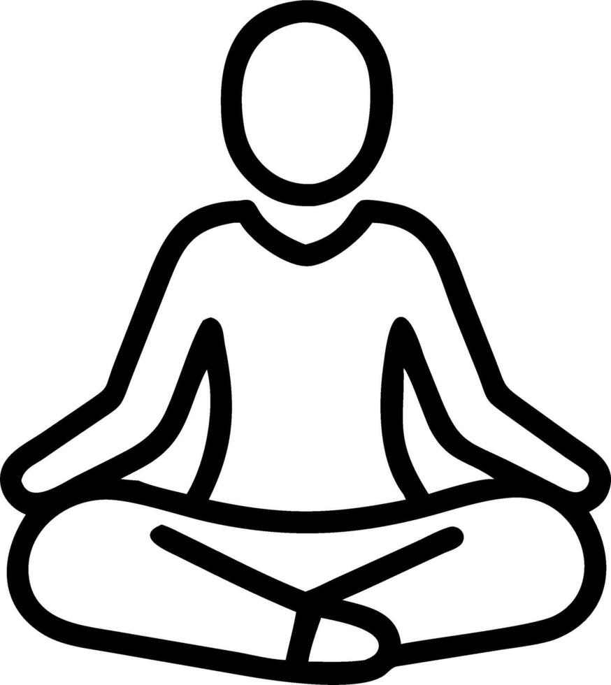 Candid photo of a person meditating in a serene environment experiencing a moment of clarity with ample copy space vector