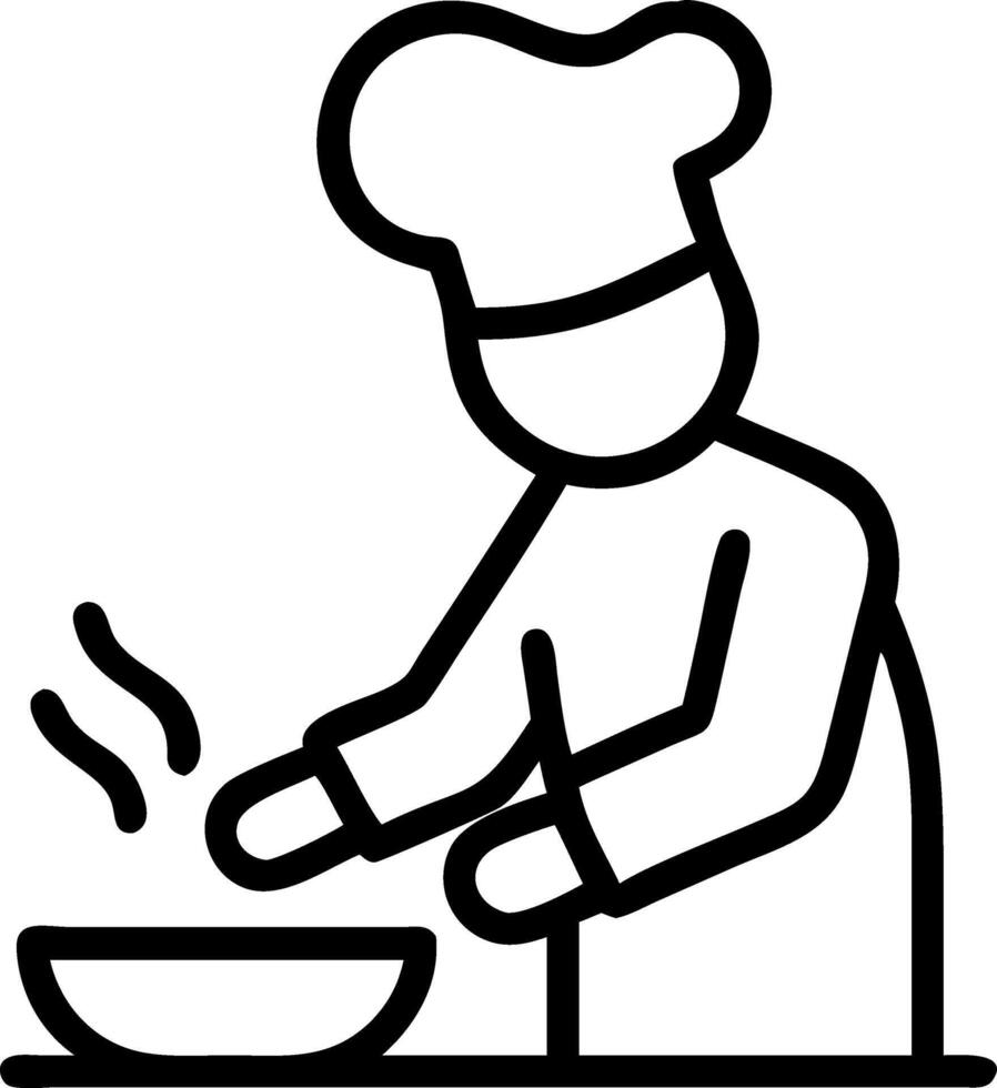 Candid image of a chef preparing traditional Lunar New Year dishes in a restaurant kitchen with copy space to the right. vector
