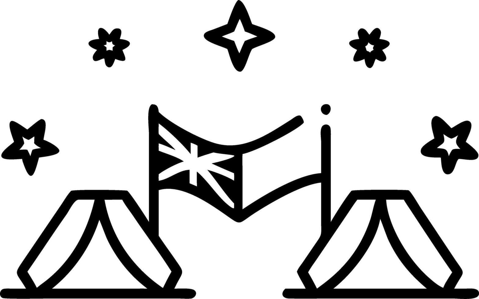 Candid Friends Camping Australia Day vector