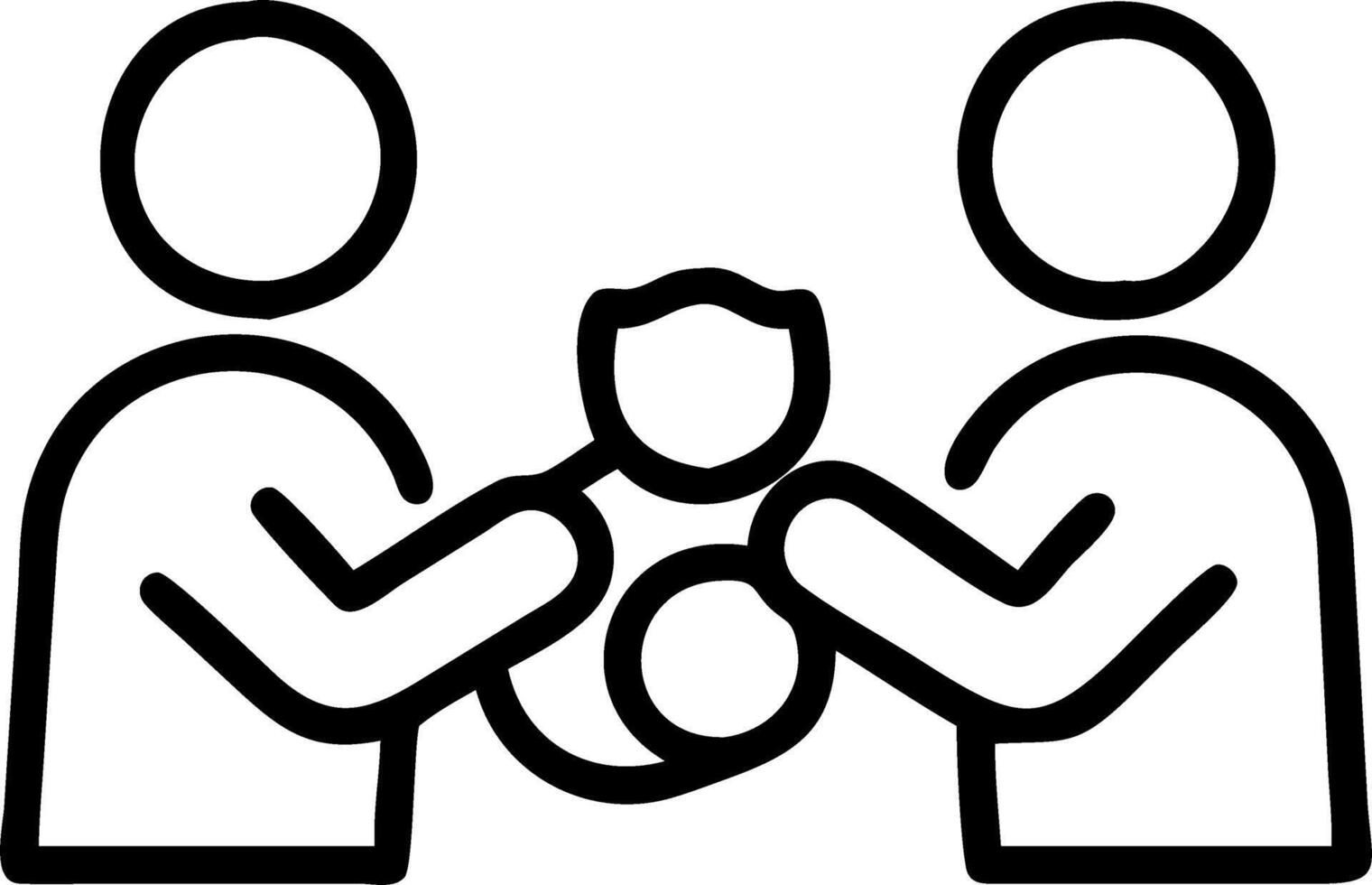 Candid Family Sharing Seollal Sweets and Snacks vector