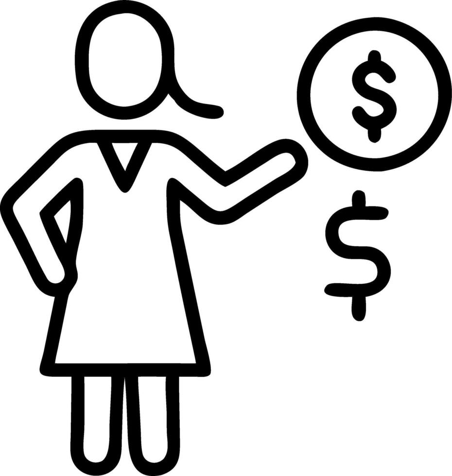 Businesswoman presenting financial strategies on glossy background copy space vector