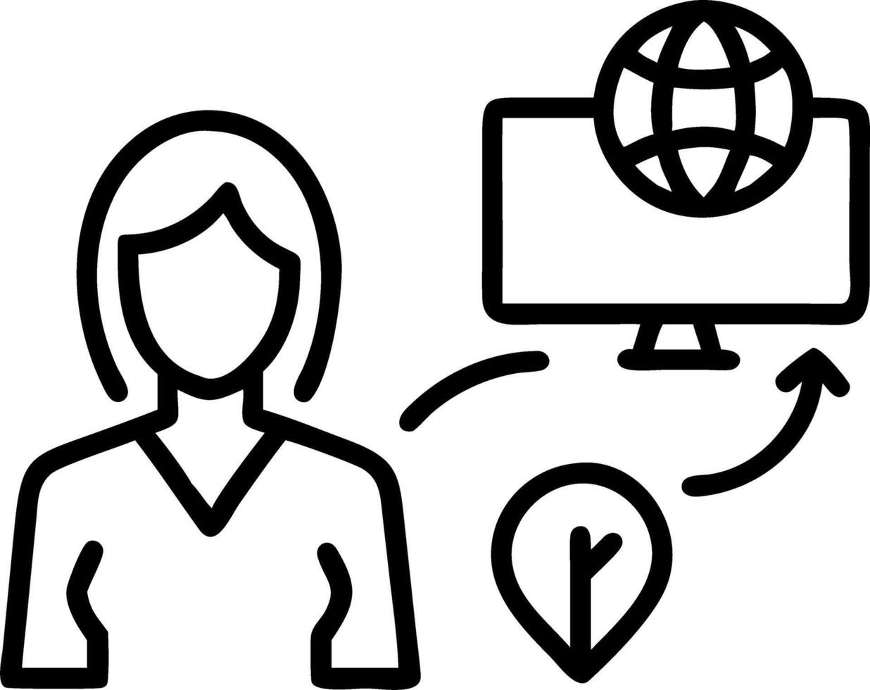 Businesswoman managing sustainable logistics in macro close up copy space Set 3 vector