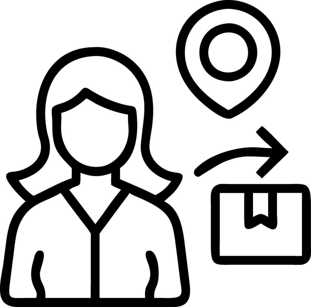 Businesswoman managing sustainable logistics in macro close up copy space vector