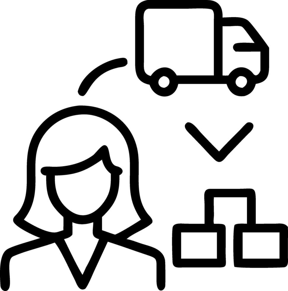 Businesswoman managing green logistics in soft abstract background copy space vector