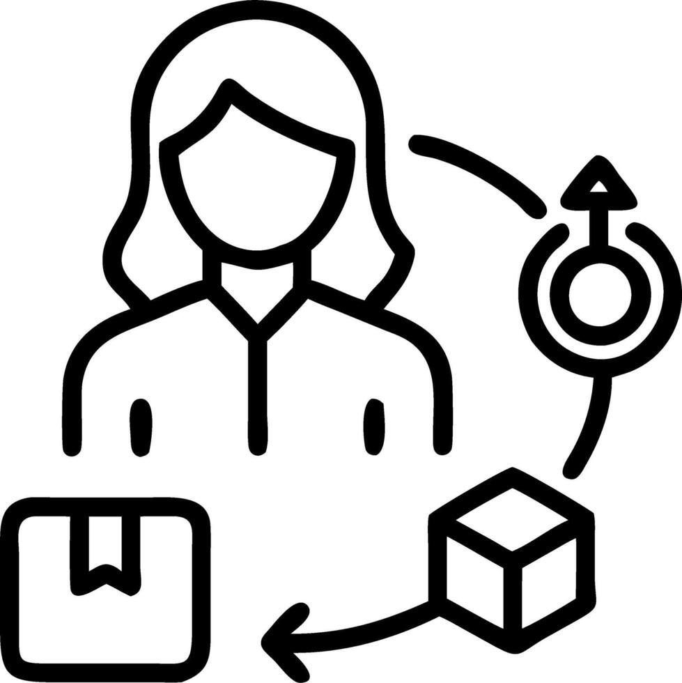 Businesswoman managing eco friendly supply chain in soft abstract background copy space vector
