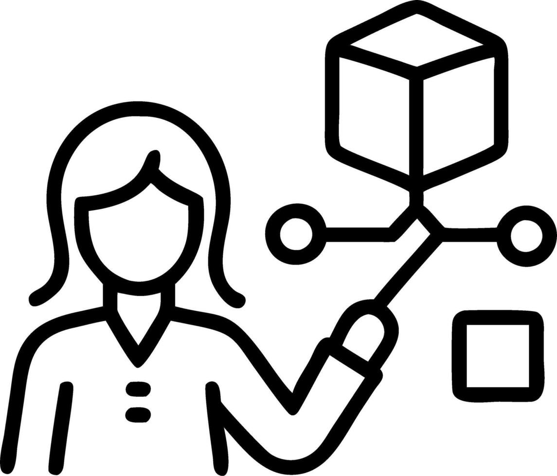Businesswoman managing digital green supply chain in environment setting copy space Set 2 vector