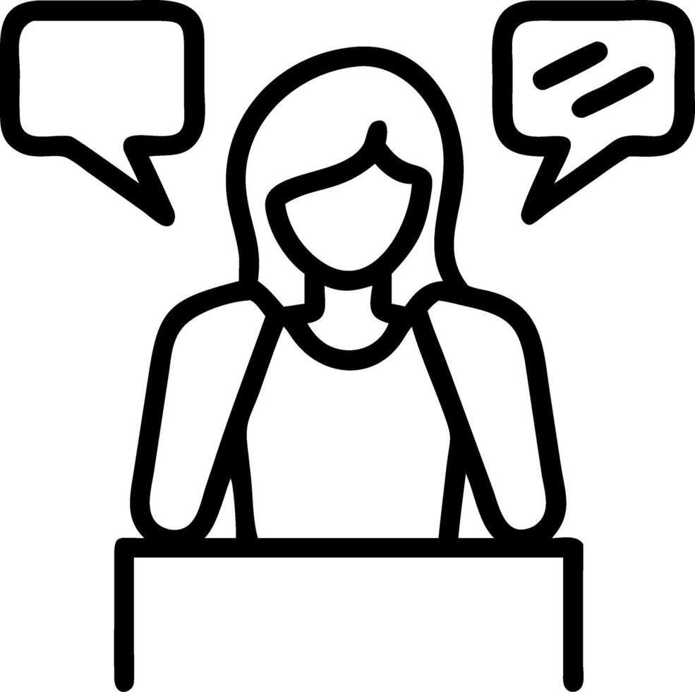 Businesswoman anxious during negotiation in reality setting copy space vector