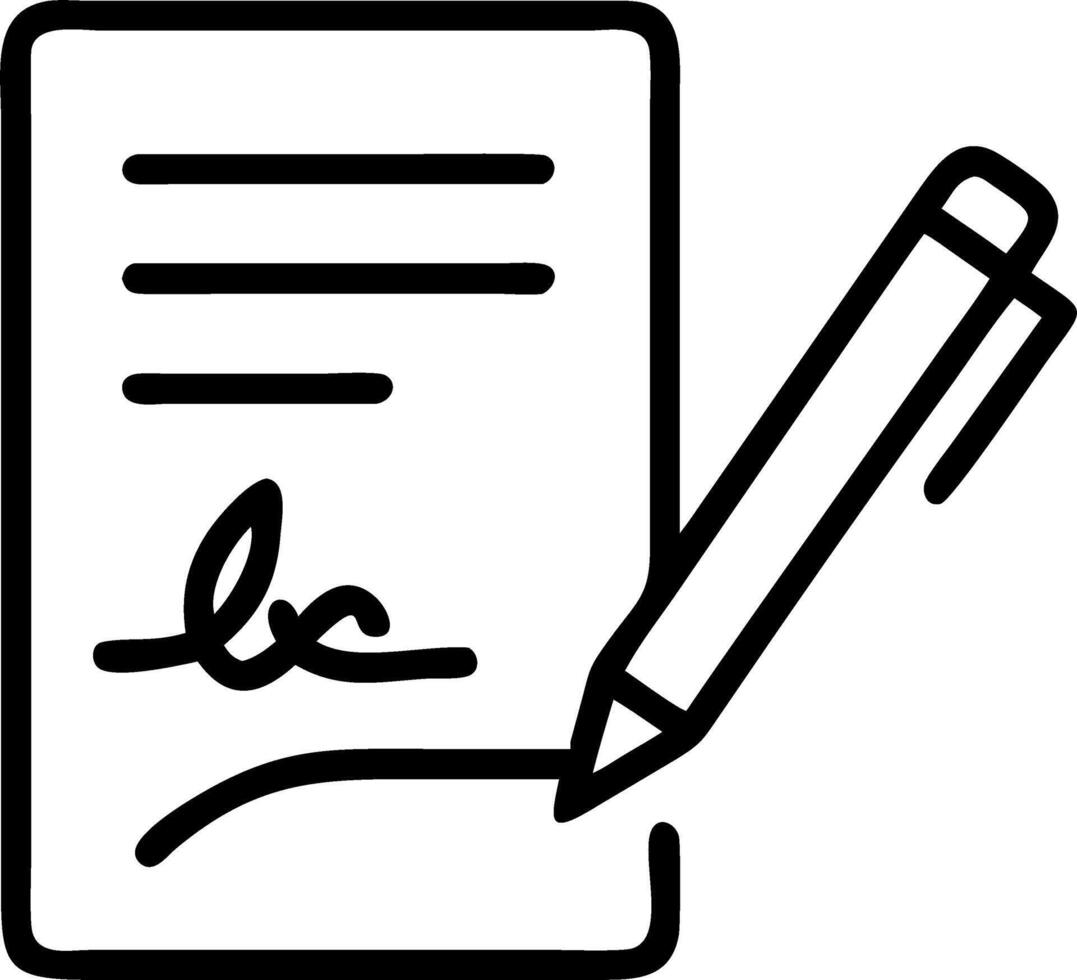 Businessperson signing eco friendly financial agreement on plain desk vector