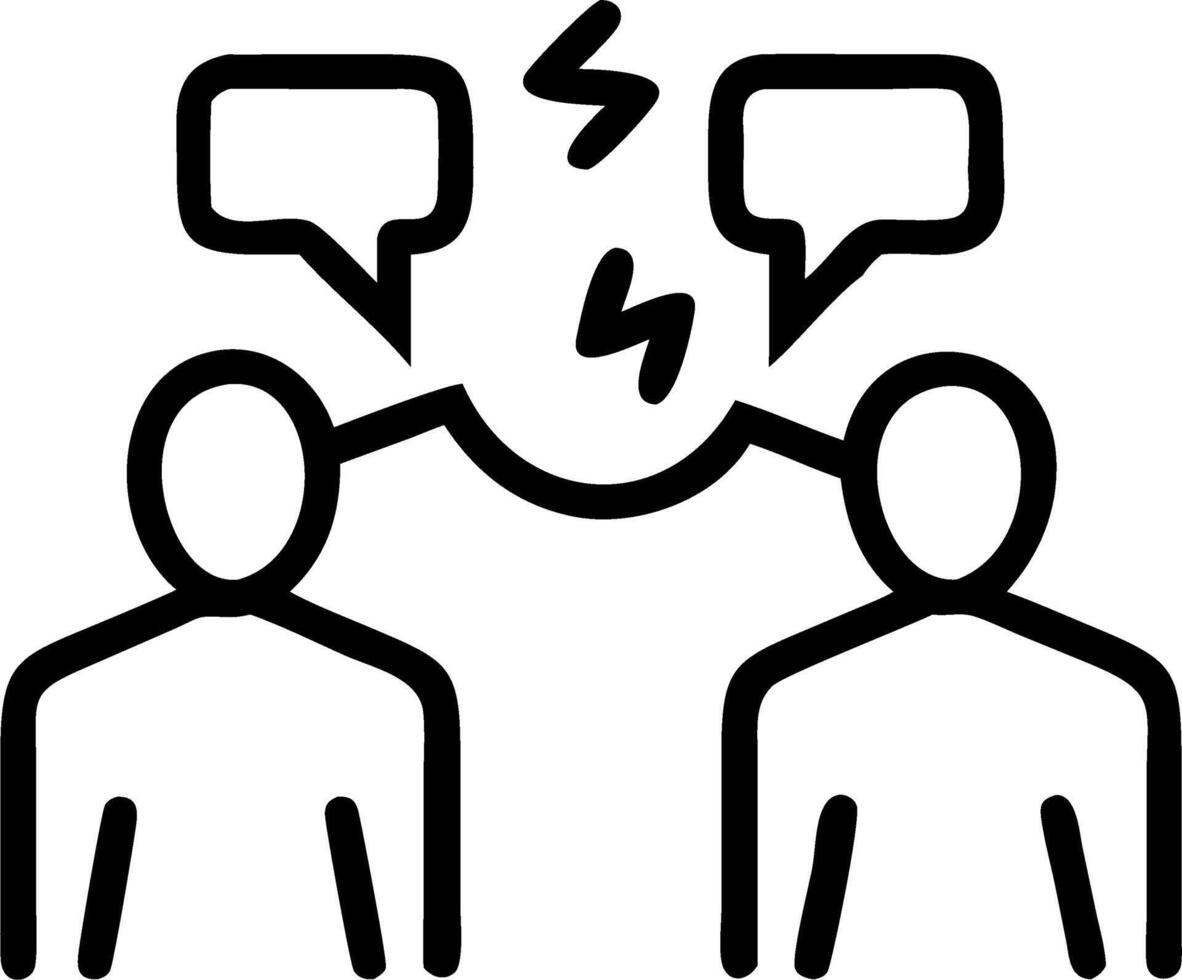Business team struggling with communication in close up meeting copy space vector