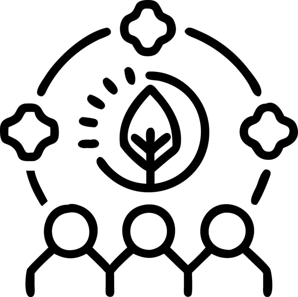 Business team optimizing green supply chain in reality setting copy space vector