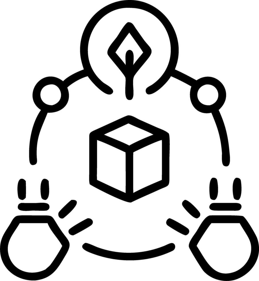 Business team implementing green digital supply chain in soft abstract setting copy space vector