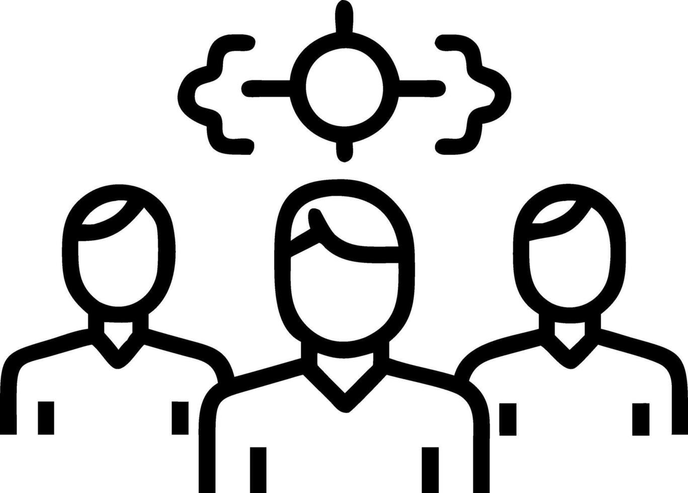 Business team facing technological challenges in high tech office copy space vector