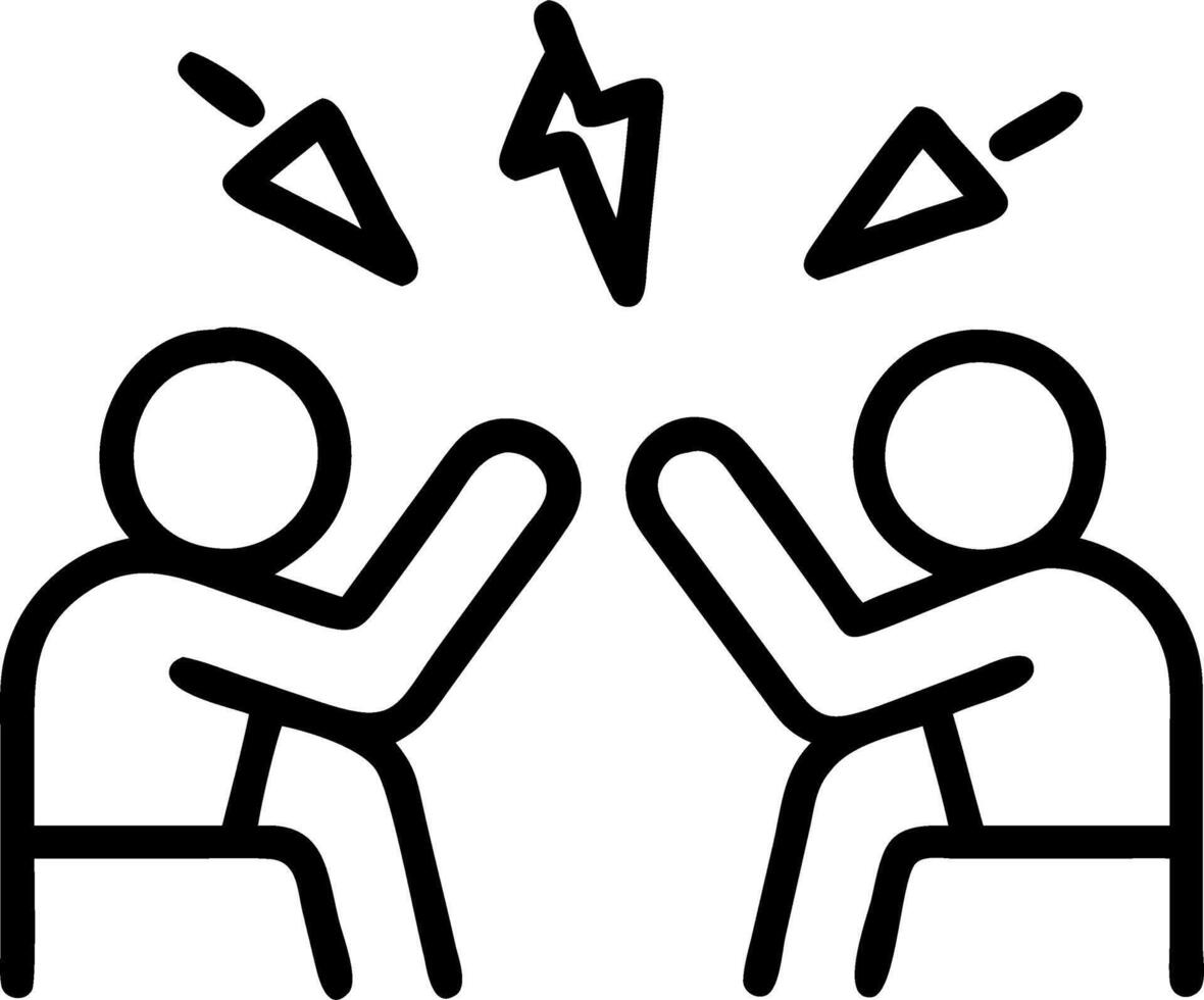 Business team experiencing high stress negotiations in modern office copy space vector