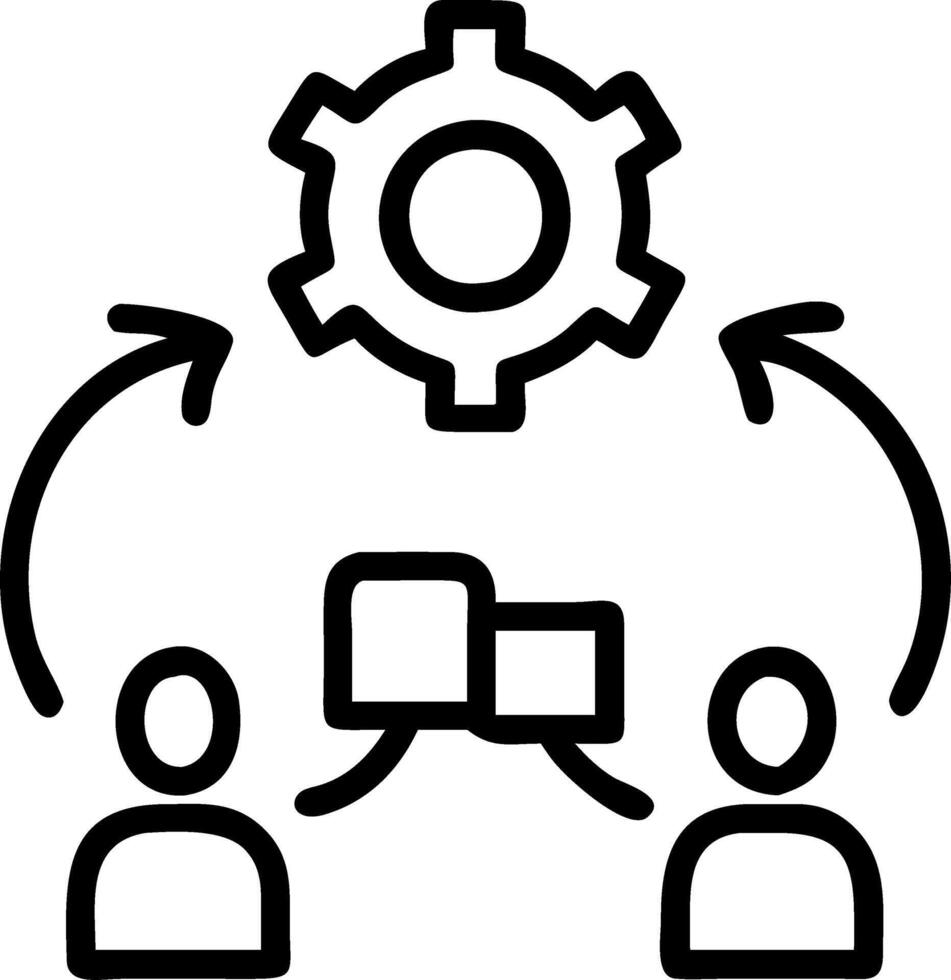 Business team collaborating on supply chain management glossy background copy space on left. Set 2 vector