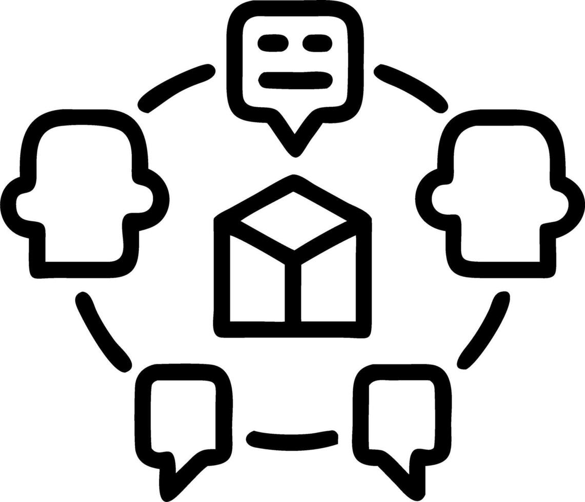 Business team collaborating on AI driven green logistics on glossy background copy space Set 2 vector