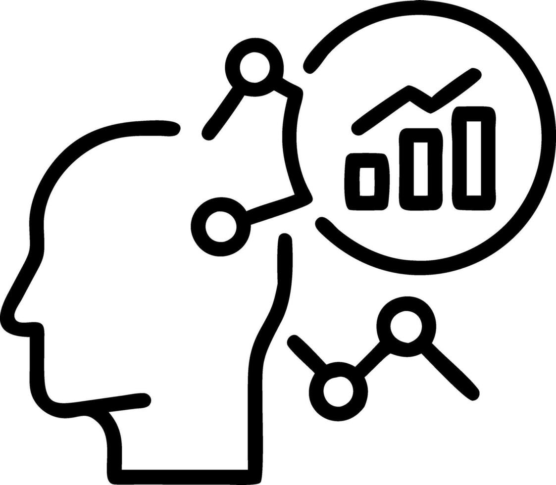 Business professional using AI driven data analytics tools in close up copy space vector