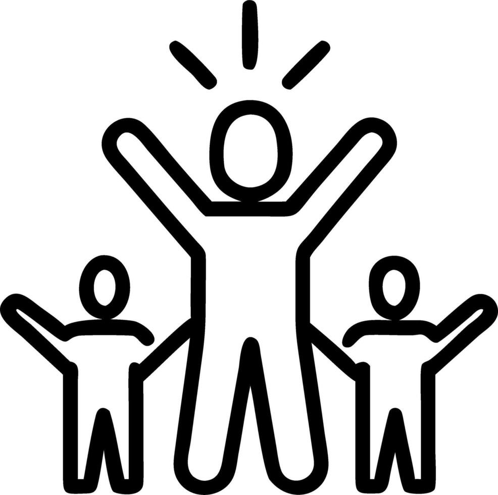 Business leader empowering team members on plain background Set 2 vector