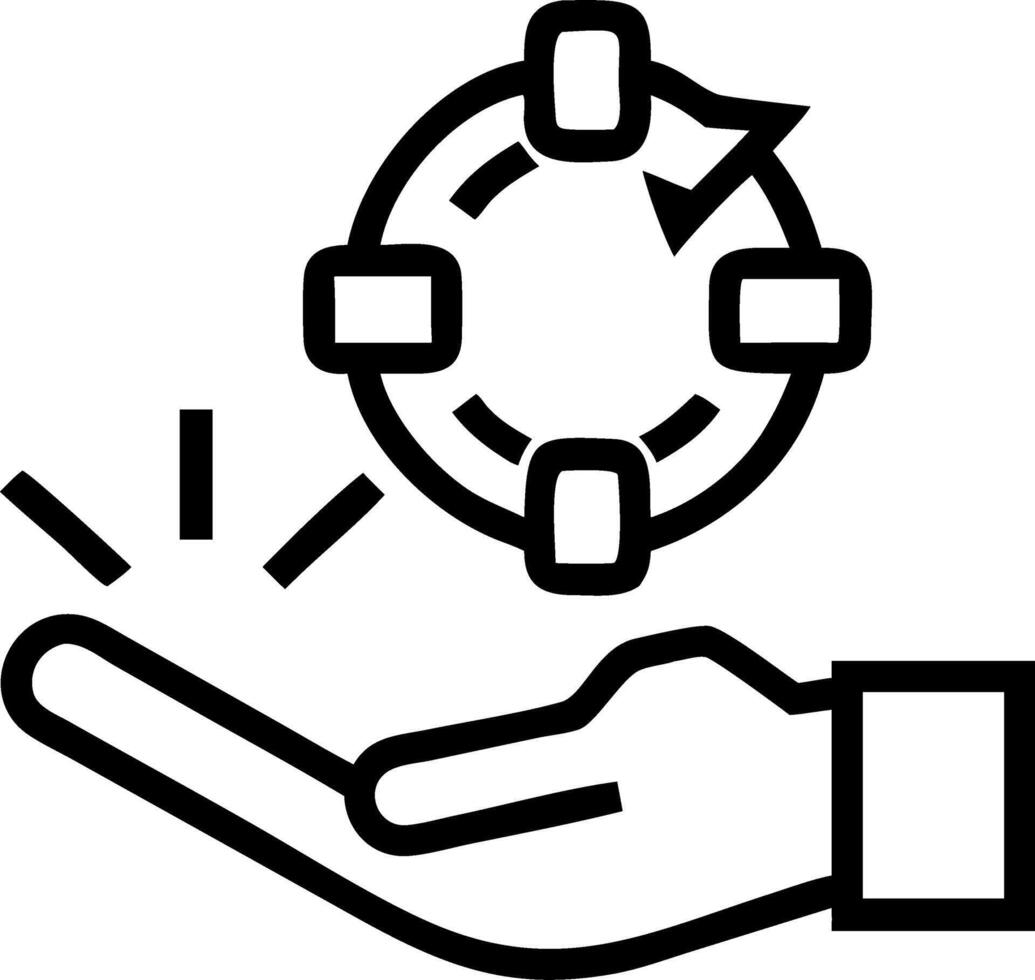 Business executive optimizing digital green supply chain on glossy background copy space vector