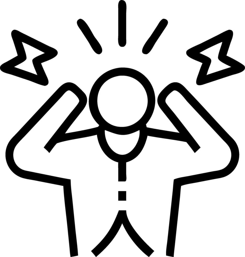 Business executive experiencing burnout in bokeh digital art environment copy space Set 2 vector