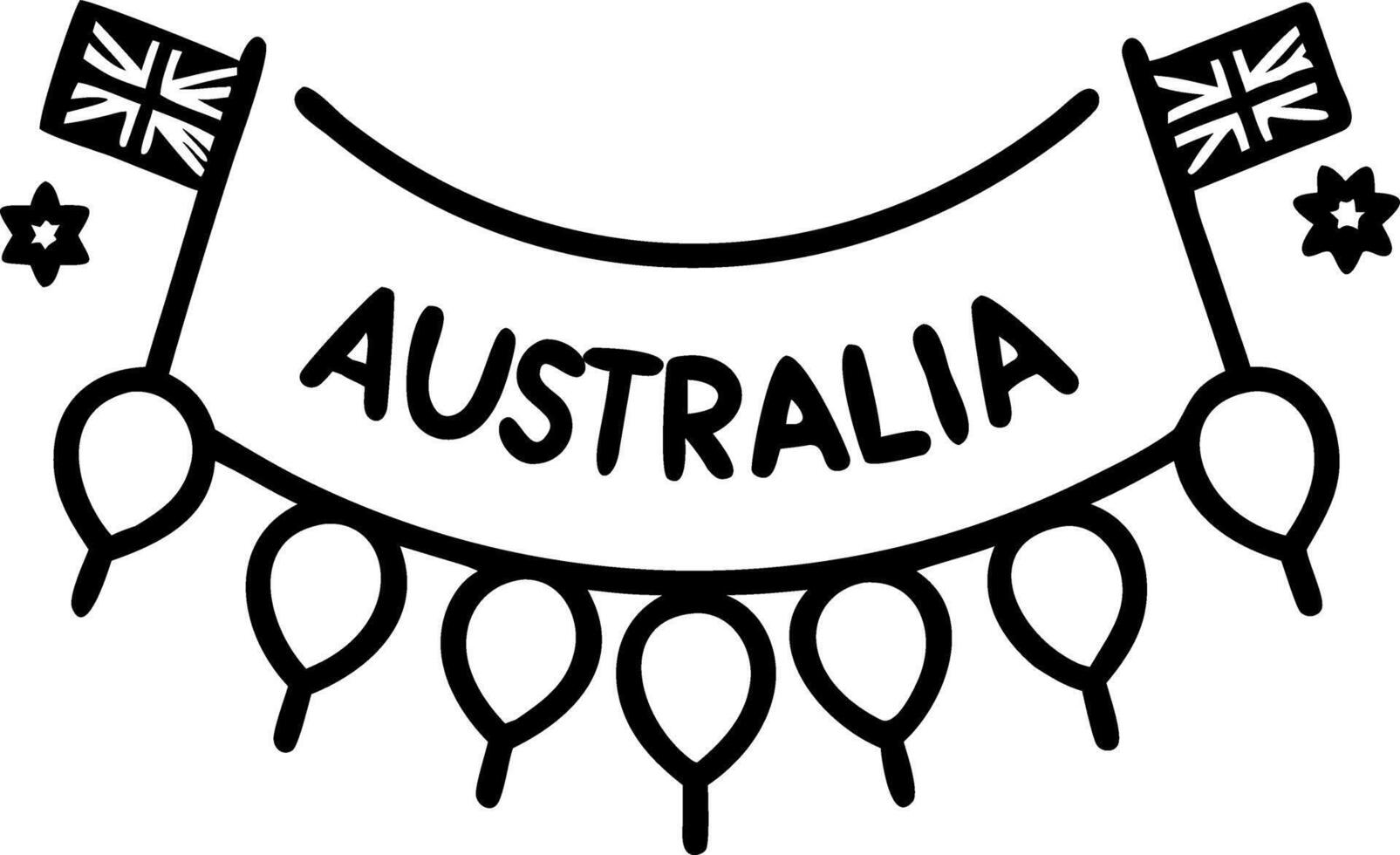 Business Australia Day Office Decor vector