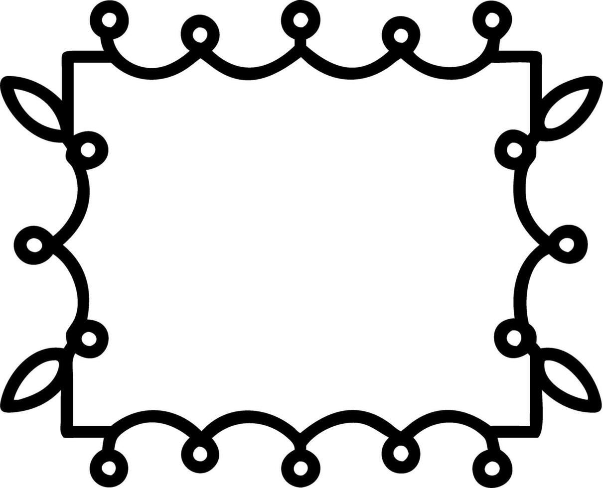 Border frame with traditional patterns and festival lights copy space in center. vector