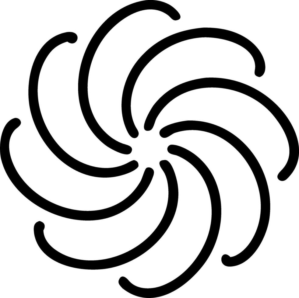 Abstract spiral of diverse colors converging to center with copy space vector