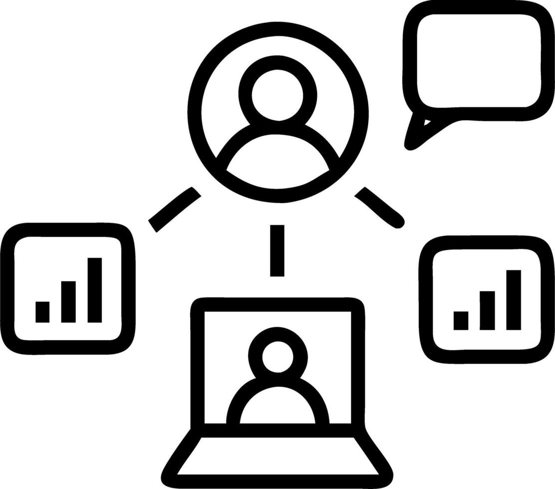Candid photo of marketing team leveraging social media analytics for digital transformation with copy space vector